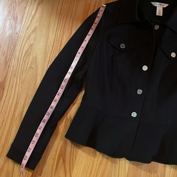 NWOT Dressy Black Jean Jacket, Women’s Size 6 - Picture 3 of 7